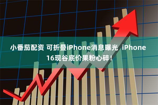 小番茄配资 可折叠iPhone消息曝光  iPhone 16现谷底价果粉心碎！
